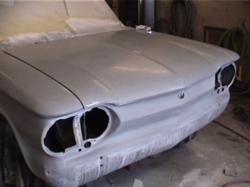 Add a coat of primer and hand rub it to as smooth as a baby